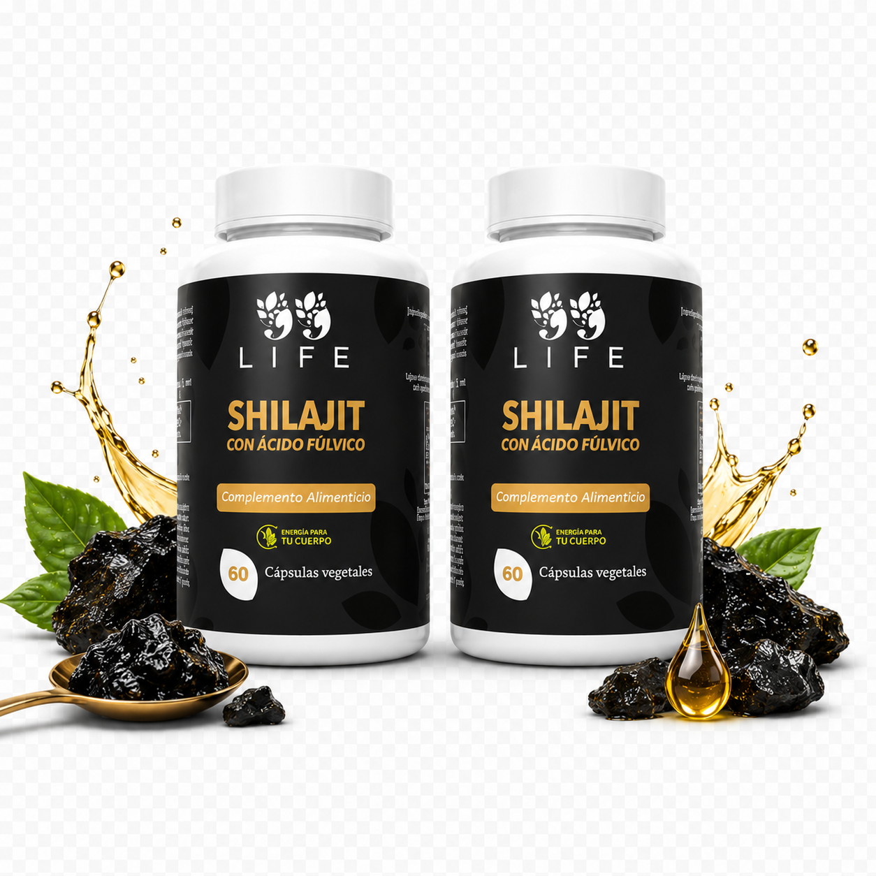 Shilajit | Fuerza Ancestral 60 Cápsulas